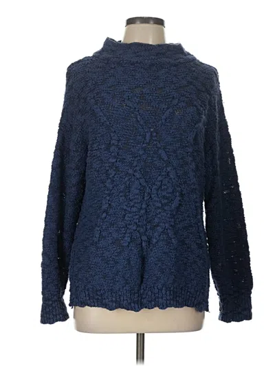 Pre-owned Michael Stars Pullover Sweater In Blue