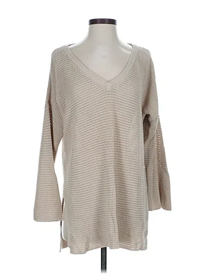 Pre-owned Michael Stars Pullover Sweater In Brown