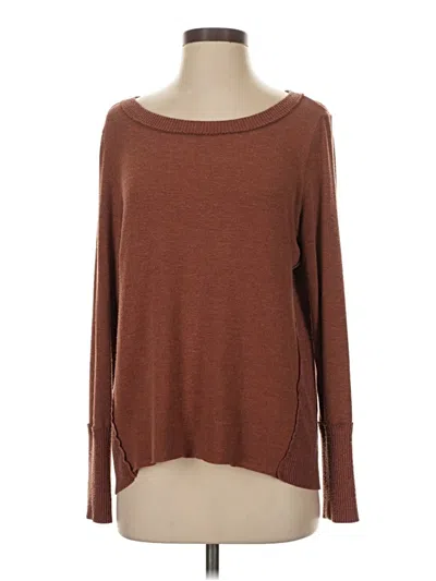 Pre-owned Michael Stars Pullover Sweater In Brown