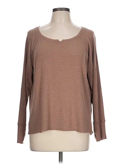 Pre-owned Michael Stars Pullover Sweater In Brown