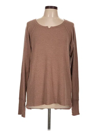 Pre-owned Michael Stars Pullover Sweater In Brown