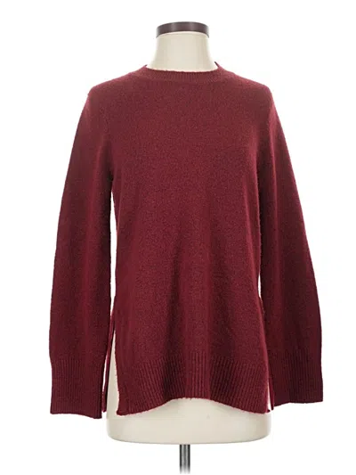 Pre-owned Michael Stars Pullover Sweater In Burgundy