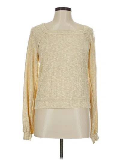 Pre-owned Michael Stars Pullover Sweater In Gold