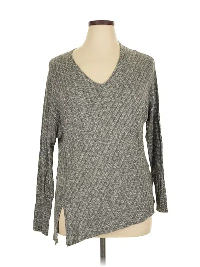 Pre-owned Michael Stars Pullover Sweater In Gray