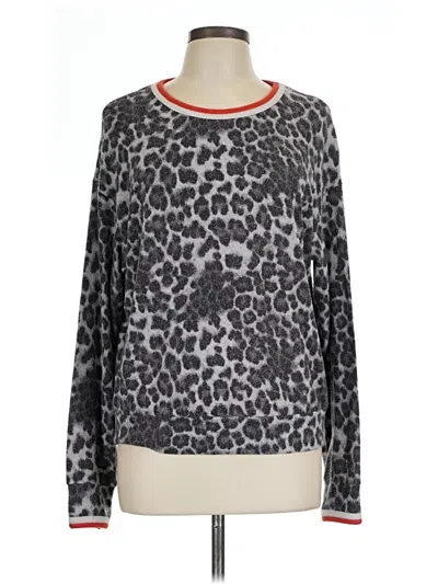 Pre-owned Michael Stars Pullover Sweater In Gray