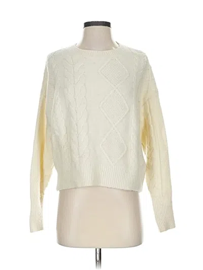 Pre-owned Michael Stars Pullover Sweater In Ivory