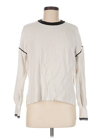 Pre-owned Michael Stars Pullover Sweater In Ivory