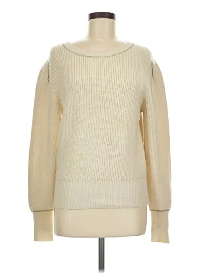 Pre-owned Michael Stars Pullover Sweater In Ivory