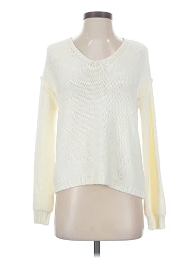 Pre-owned Michael Stars Pullover Sweater In Ivory