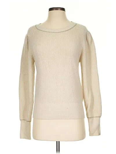 Pre-owned Michael Stars Pullover Sweater In Ivory