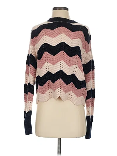 Pre-owned Michael Stars Pullover Sweater In Pink