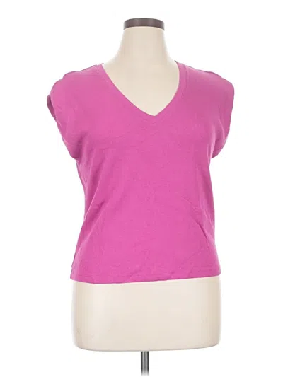 Pre-owned Michael Stars Pullover Sweater In Pink