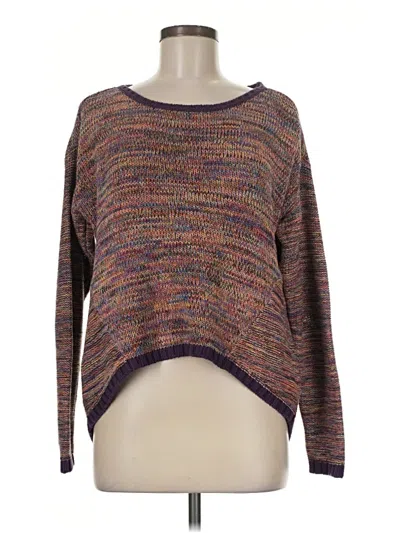 Pre-owned Michael Stars Pullover Sweater In Purple