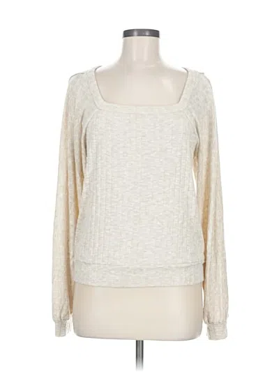 Pre-owned Michael Stars Pullover Sweater In White