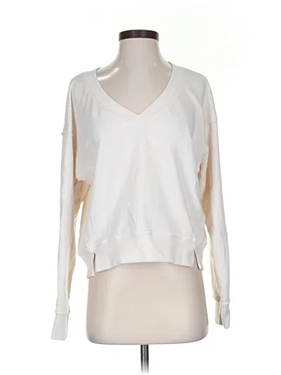 Pre-owned Michael Stars Pullover Sweater In White