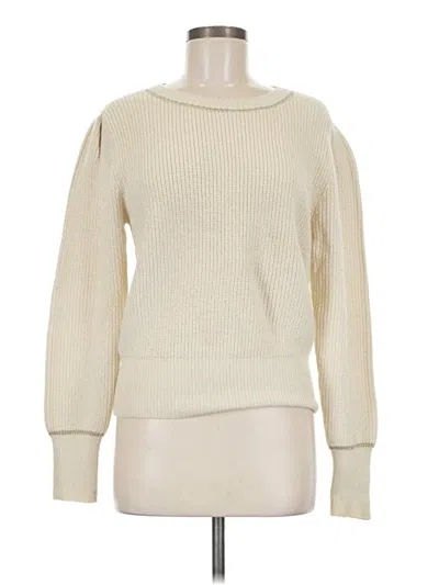 Pre-owned Michael Stars Pullover Sweater In White