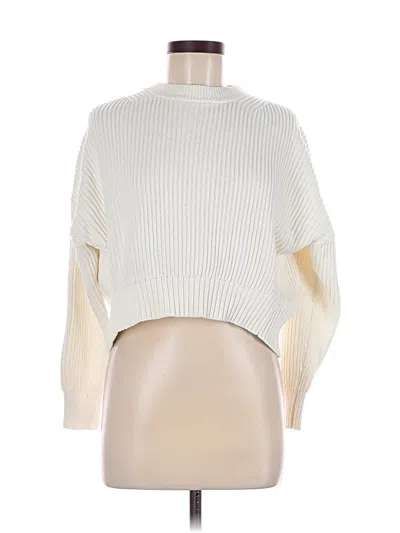 Pre-owned Michael Stars Pullover Sweater In White