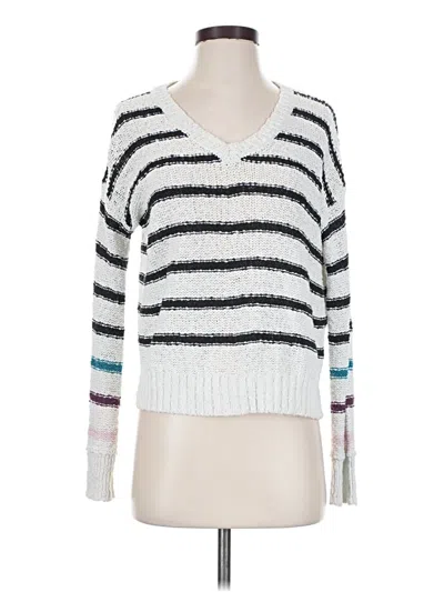 Pre-owned Michael Stars Pullover Sweater In White