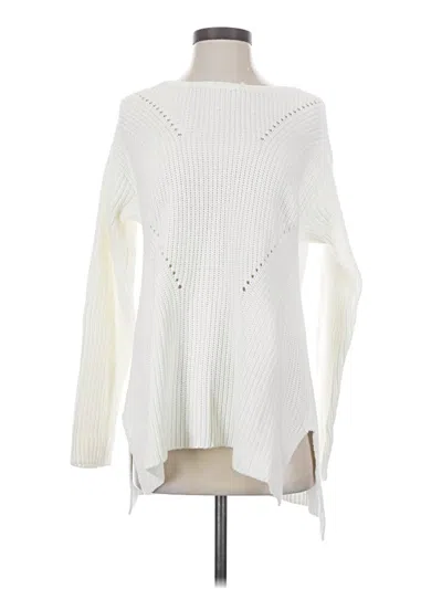 Pre-owned Michael Stars Pullover Sweater In White