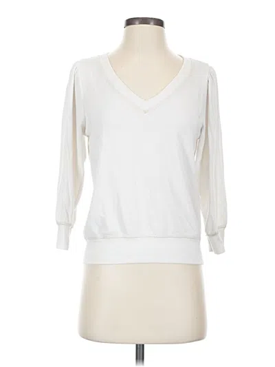 Pre-owned Michael Stars Pullover Sweater In White
