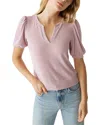 Michael Stars Quinn Puff Sleeve Top In Sachet