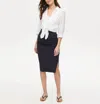 Michael Stars Rae Midi Skirt In Admiral In Blue