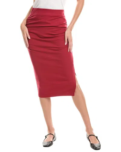 Michael Stars Rae Midi Skirt In Red