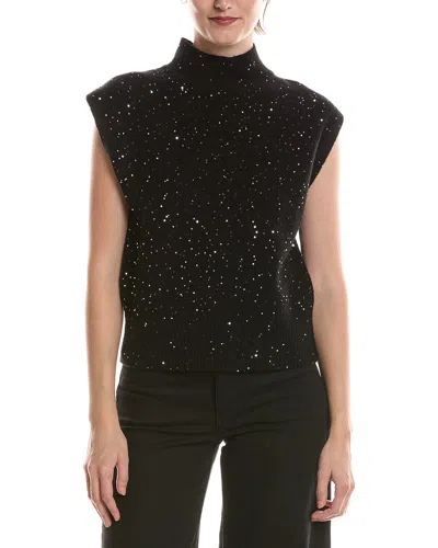 Michael Stars Raina Mock Neck Sweater In Black