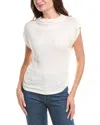 Michael Stars Reese Power Shoulder Top In White