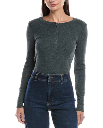 Michael Stars Regan Henley T-shirt In Green