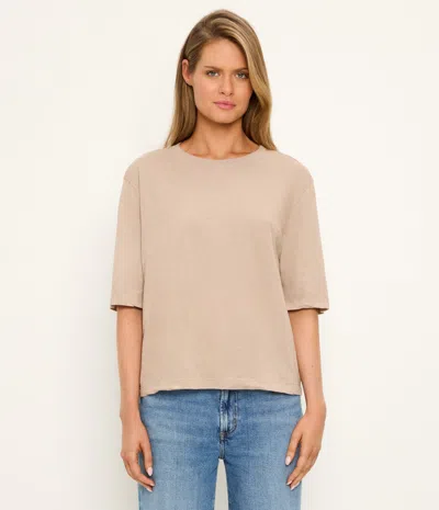 Michael Stars Reid Oversized Crew In Animal Print