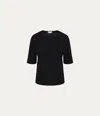 Michael Stars Reid Oversized Crew In Black