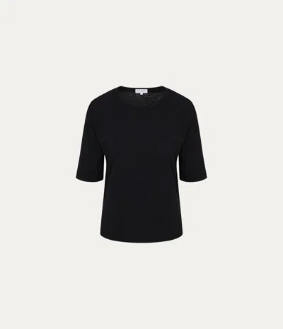 Michael Stars Reid Oversized Crew In Black