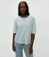 Michael Stars Reid Oversized Crewneck Top In Fountain