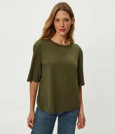 Michael Stars Reid Oversized Crew In Green
