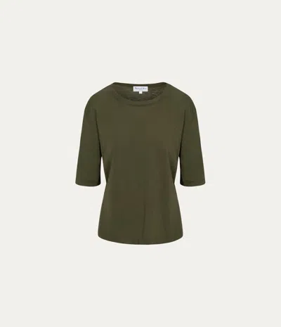 Michael Stars Reid Oversized Crew In Green