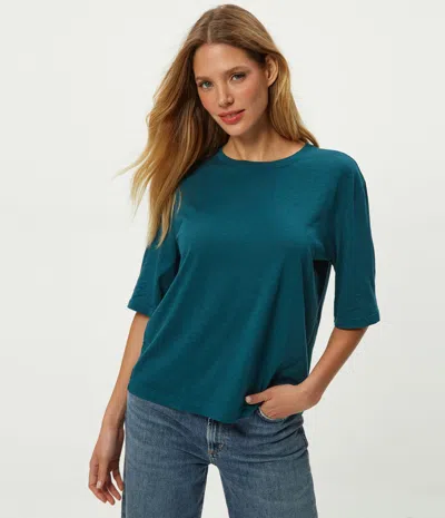 Michael Stars Reid Oversized Crew In Blue