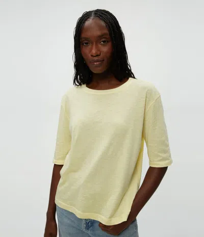 Michael Stars Reid Oversized Crew In Lemonade