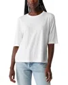 Michael Stars Reid Oversized Crewneck Top In White