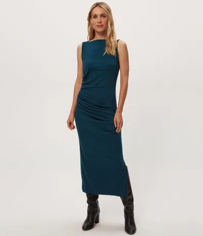 Michael Stars Reign Midi Pleated Dress In Green