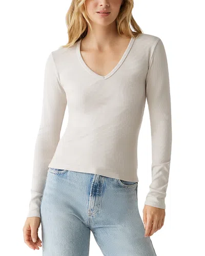 Michael Stars Remi V Neck Tee In Cement