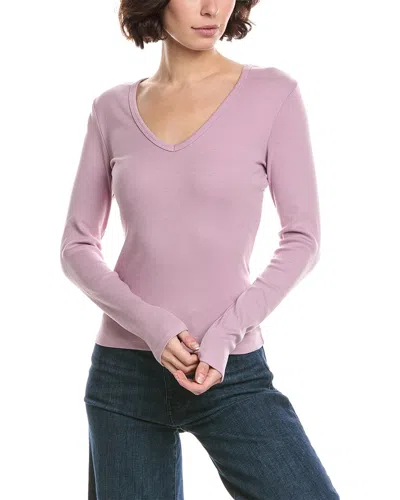 Michael Stars Remi V-neck T-shirt In Purple