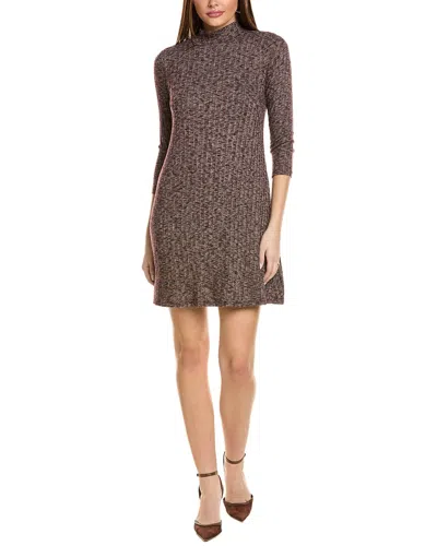 Michael Stars Ribbed Shift Dress In Purple