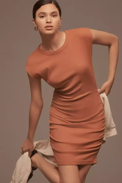 Michael Stars Ricci Mini Dress In Orange