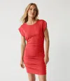 Michael Stars Ricci Power Shoulder Dress In Spritz