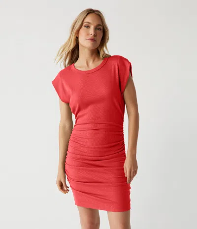Michael Stars Ricci Power Shoulder Dress In Spritz