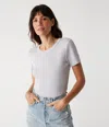 Shop Michael Stars Rico Crewneck Tee In Crescent