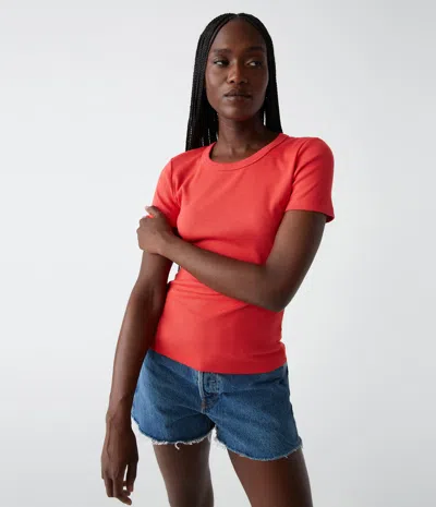 Michael Stars Rico Crew Neck Tee In Spritz