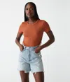 Michael Stars Rico Crew Neck Tee In Toffee