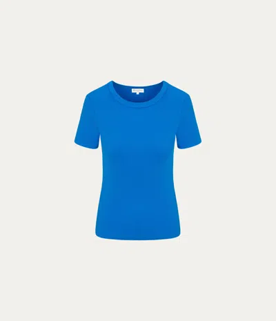 Michael Stars Rico Crewneck Tee In Blue